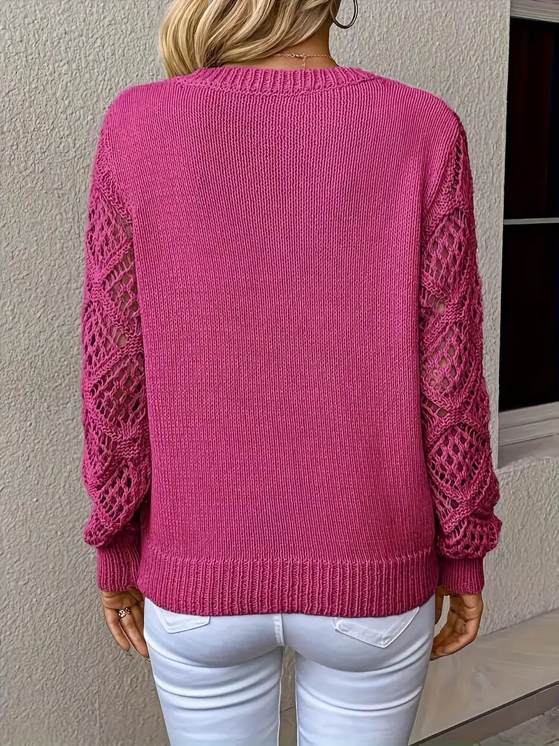 Ivyshape | Stylish V-Neck Pullover Sweater