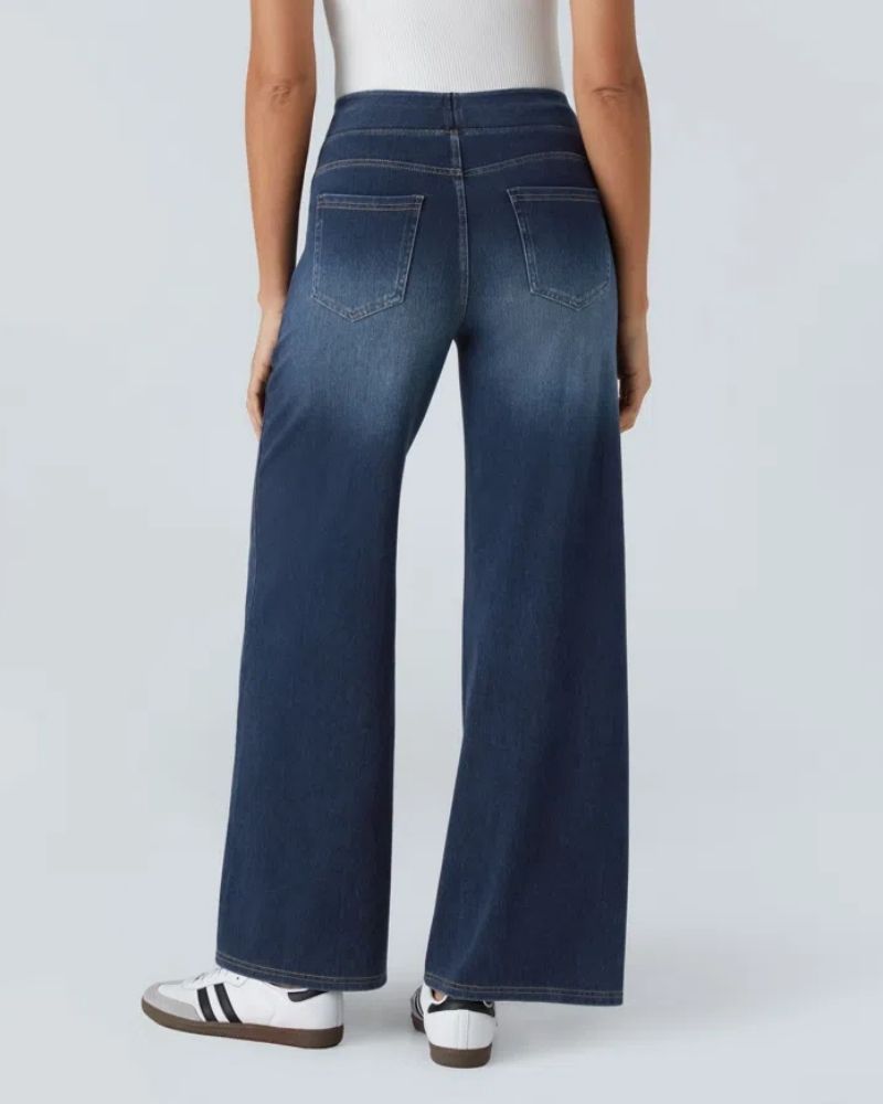 Ivyshape | Super Stretch Wide Leg Jeans