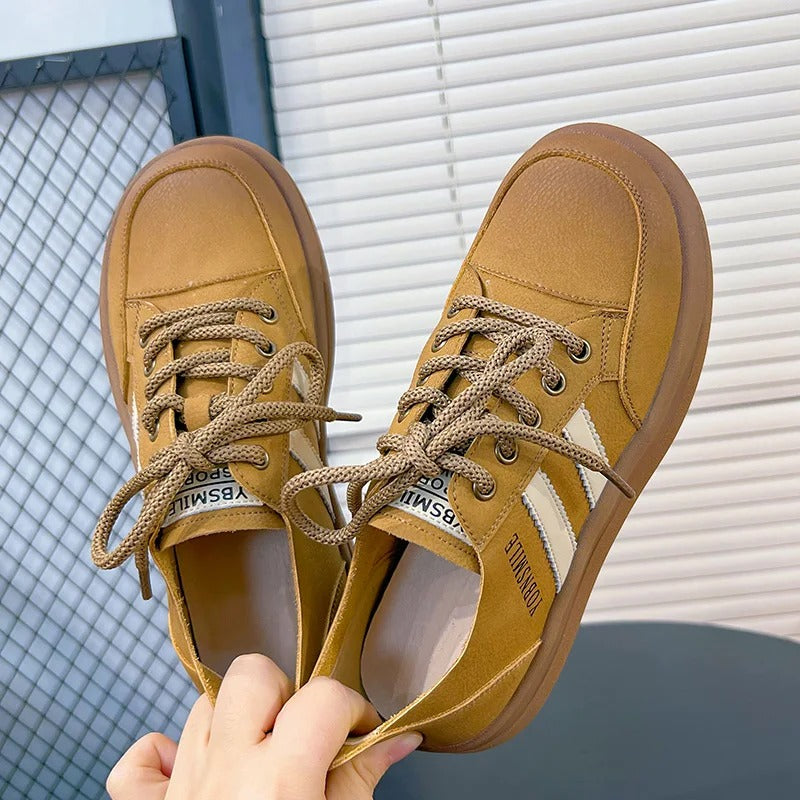 Retro Lace-Up Sneakers for Women