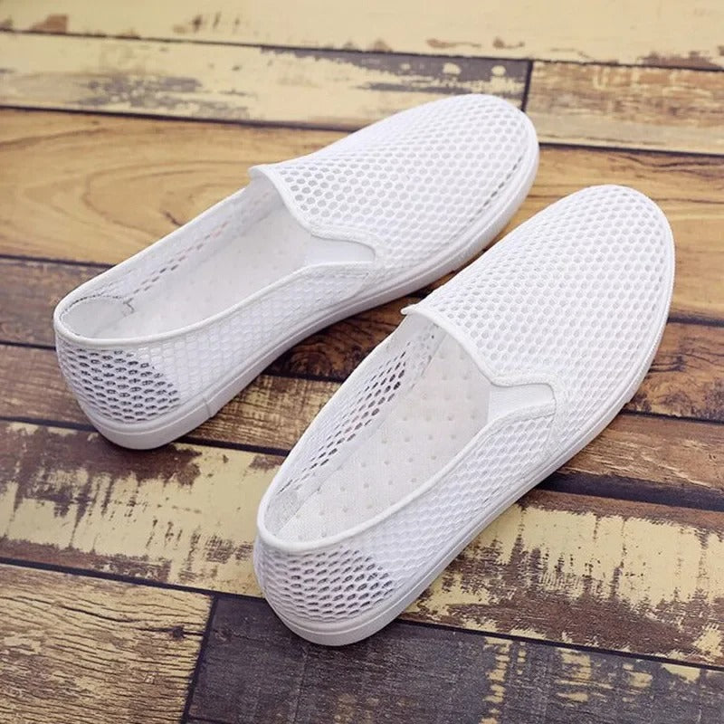 Breathable White Summer Shoes for Women