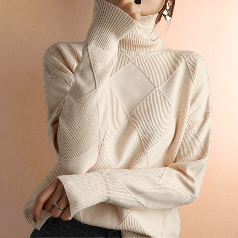 Chunky Knit Roll Turtleneck