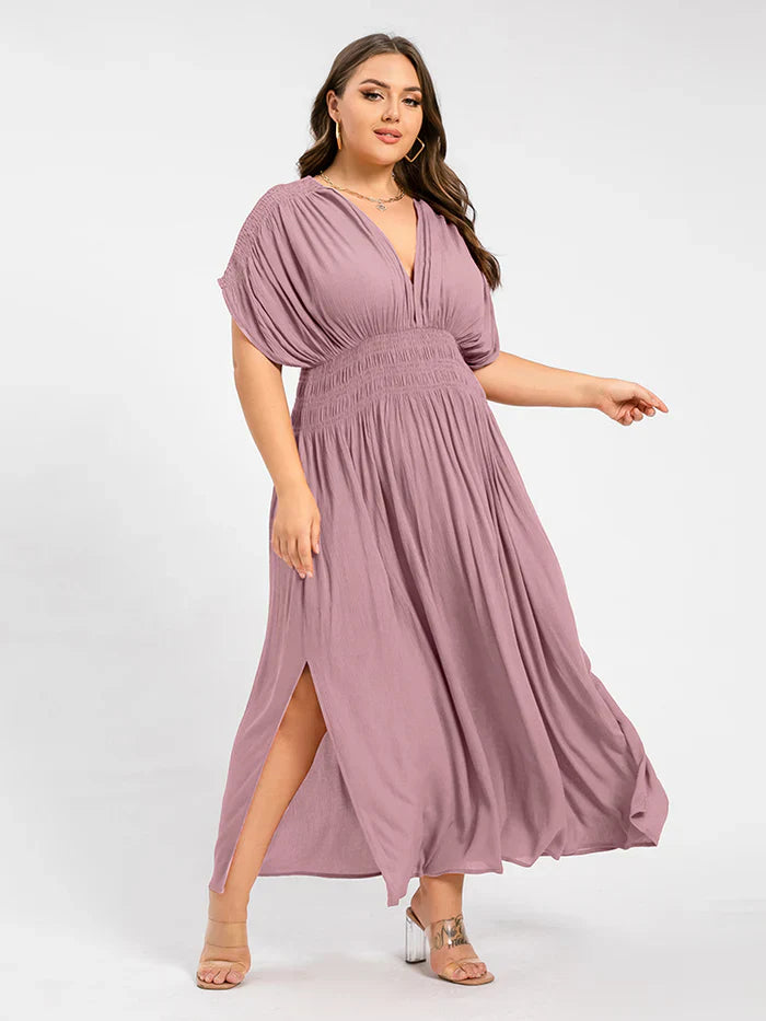 Ivyshape | Women's Chiffon Long Dress Side Slit