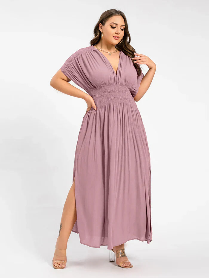 Ivyshape | Women's Chiffon Long Dress Side Slit