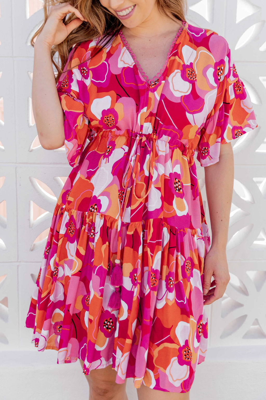 Eden Dress - Lush Pink