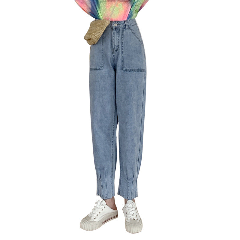 Ivyshape | Waisted Baggy Radish Daddy Pants