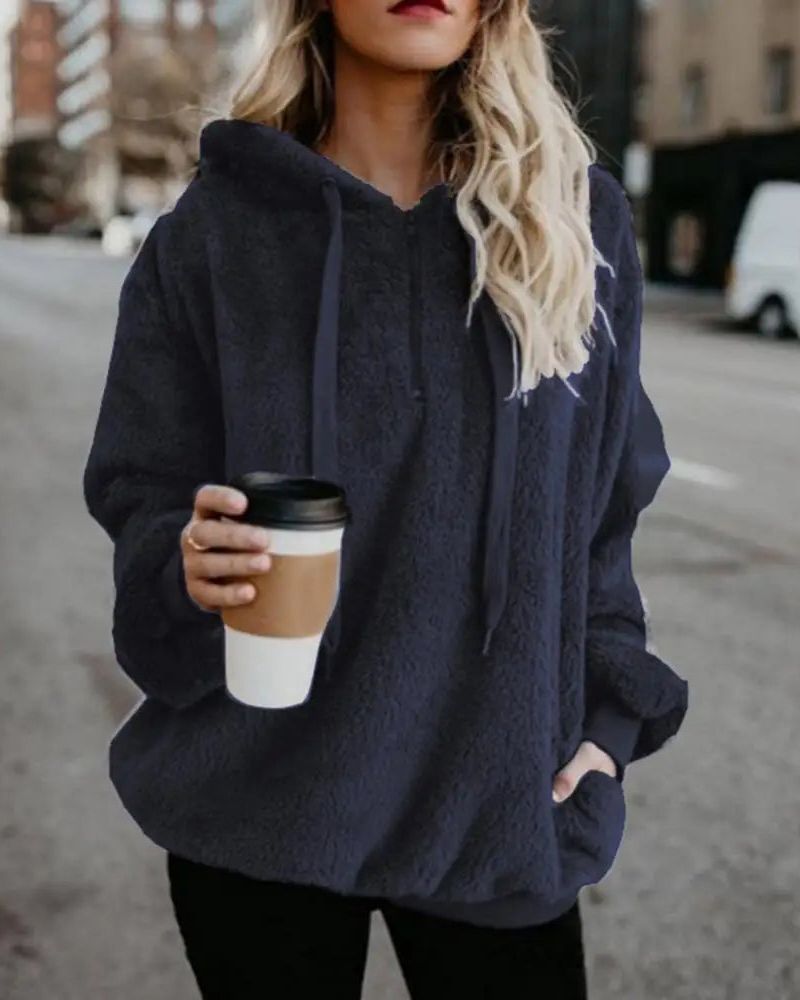 Ivyshape | Oversized And Comfortable Fleece Jumper