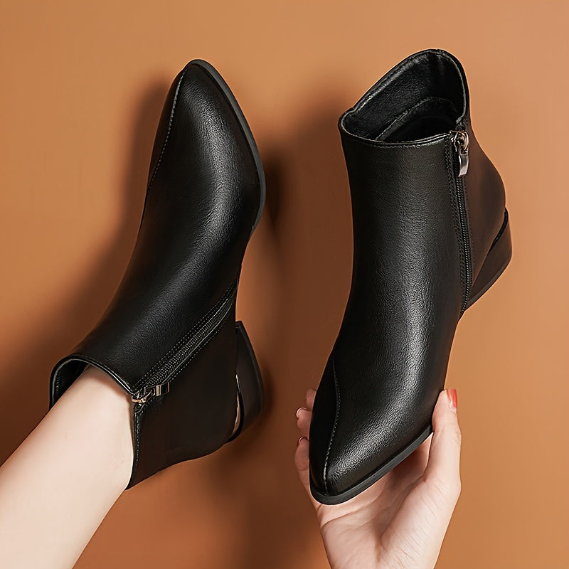 Ivyshape | Ankle Boots With Heel And Zipper Closure