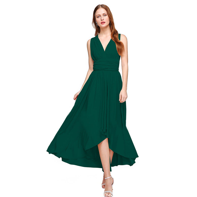 Ladies Elegant High-Low Maxi Dress Ivyshape