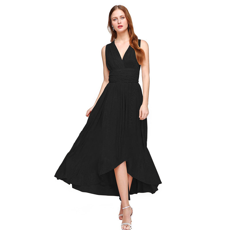 Ladies Elegant High-Low Maxi Dress Ivyshape