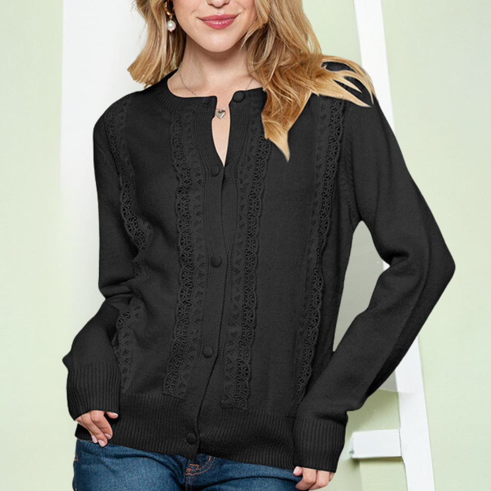 Ivyshape | Classic Knitted Cardigan for Women