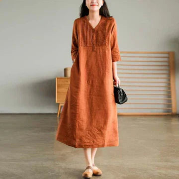 Ivyshape | Women's Cotton Dress