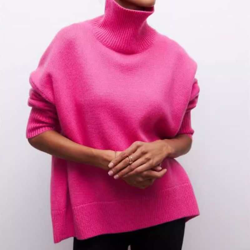 Ivyshape | Cozy Turtleneck Sweater