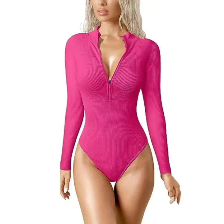 Ivyshape | Tight Romper with Zipper