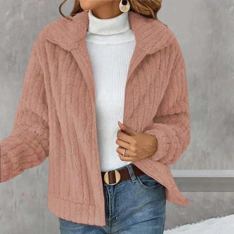 Cozy fleece jacket for women