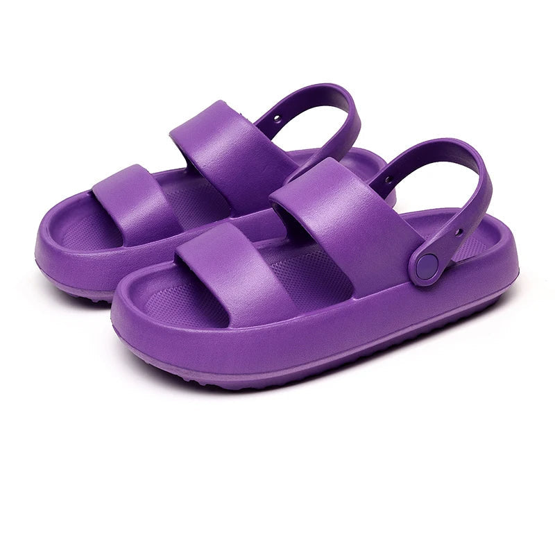 Ivyshape | Orthopedic Sandals Comfort Plus Slippers with Double Straps Padded, Casual Slip-On Sandals
