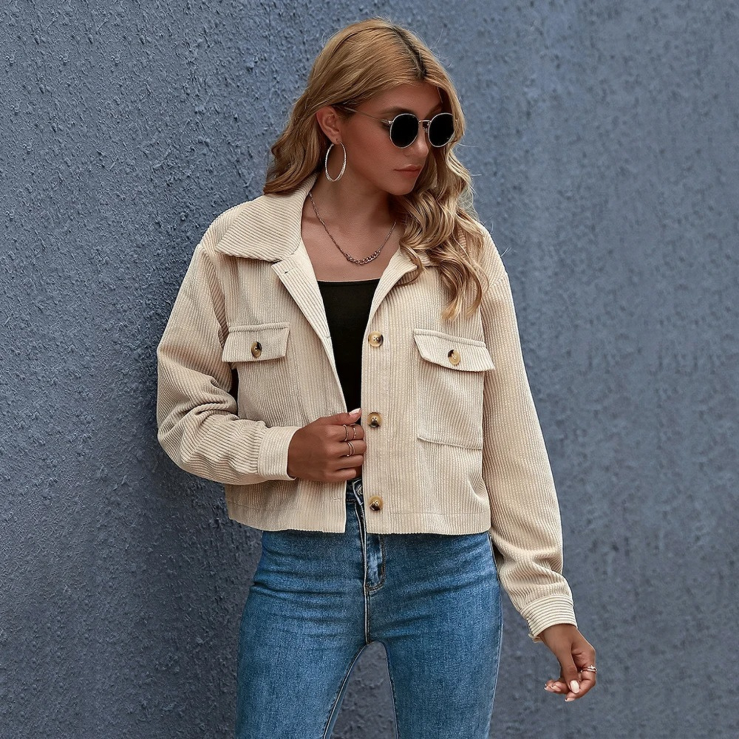 Ivyshape | Women's Crop Top Jacket Trendy