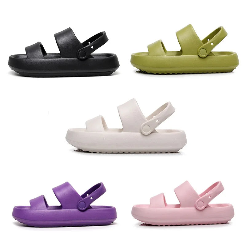 Ivyshape | Orthopedic Sandals Comfort Plus Slippers with Double Straps Padded, Casual Slip-On Sandals