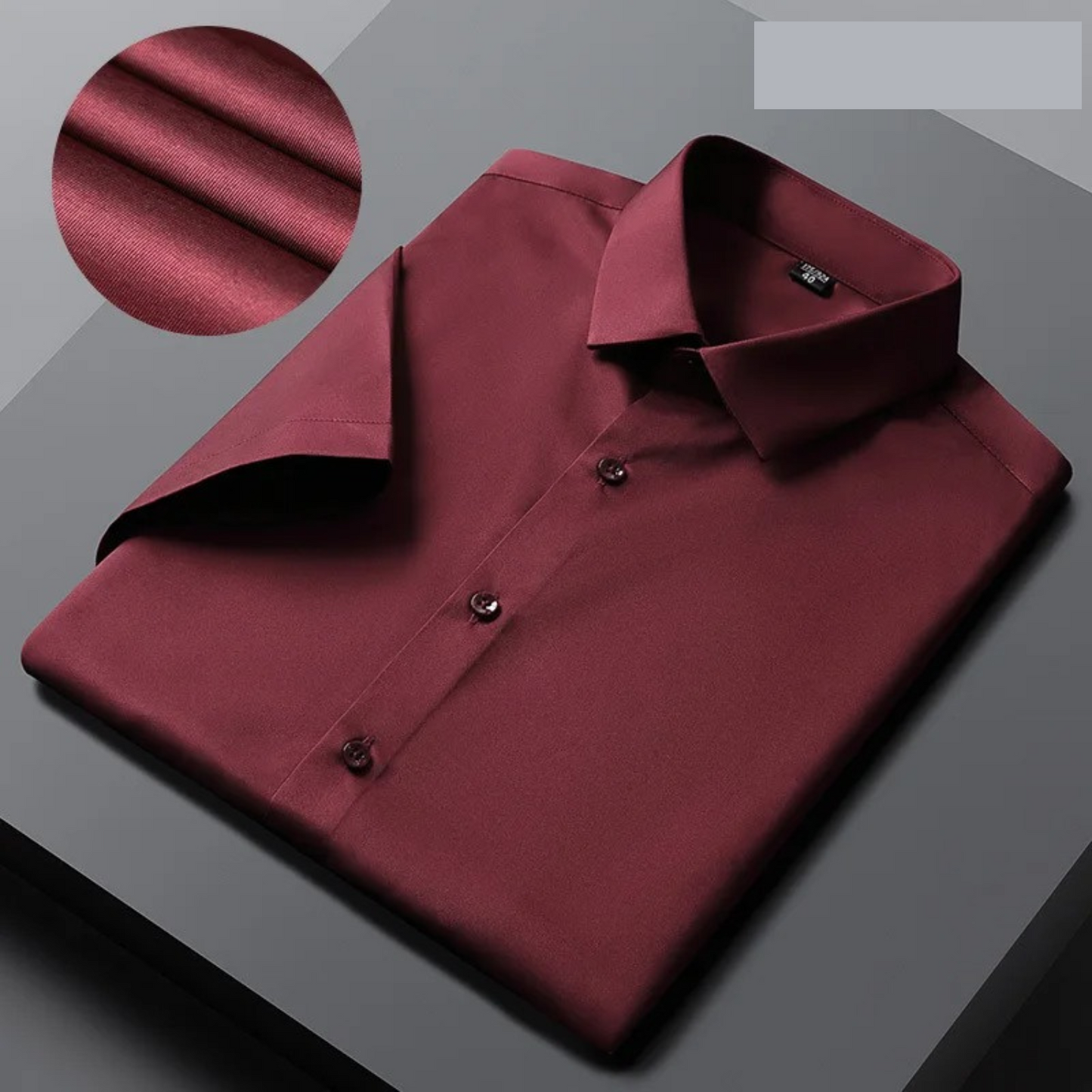 IvyShape Business Style wrinkle-free short sleeve shirt