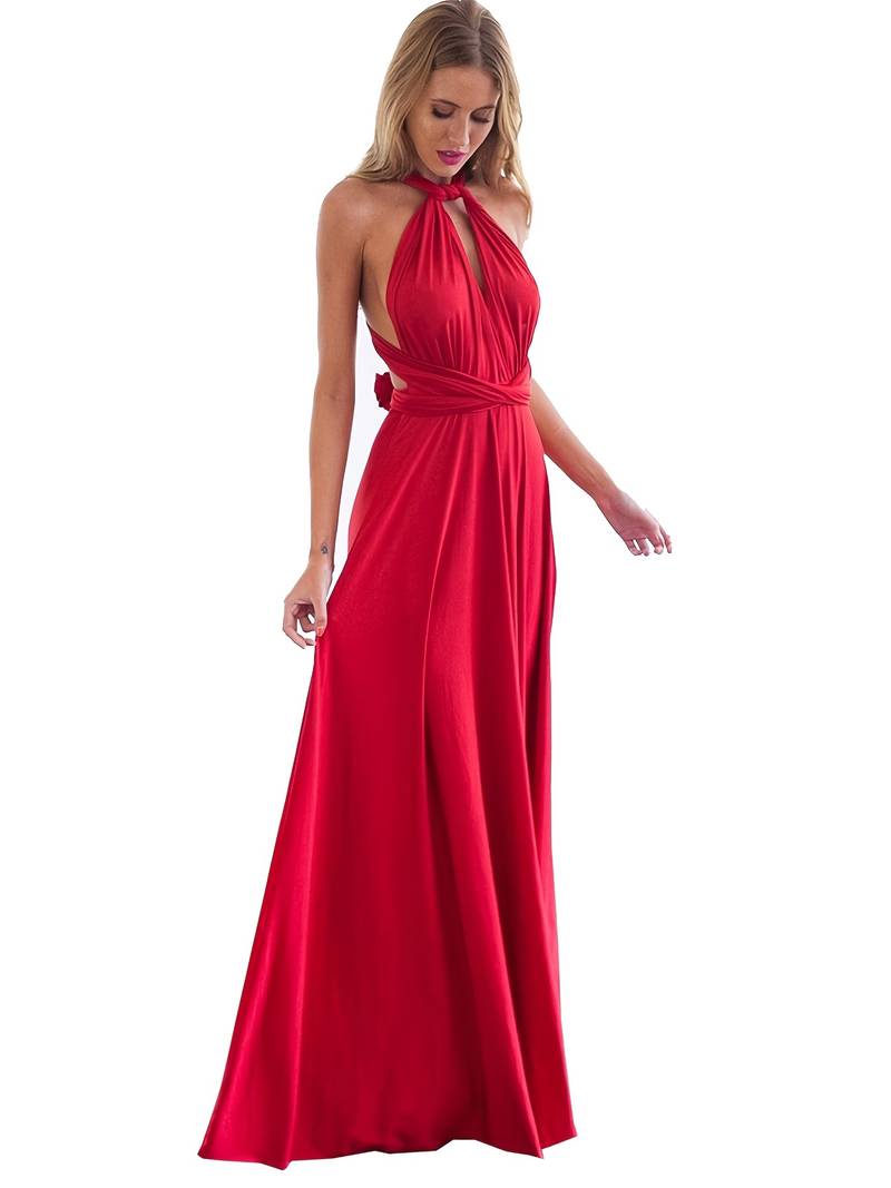 Ivyshape | Elegant Convertible Maxi Dress
