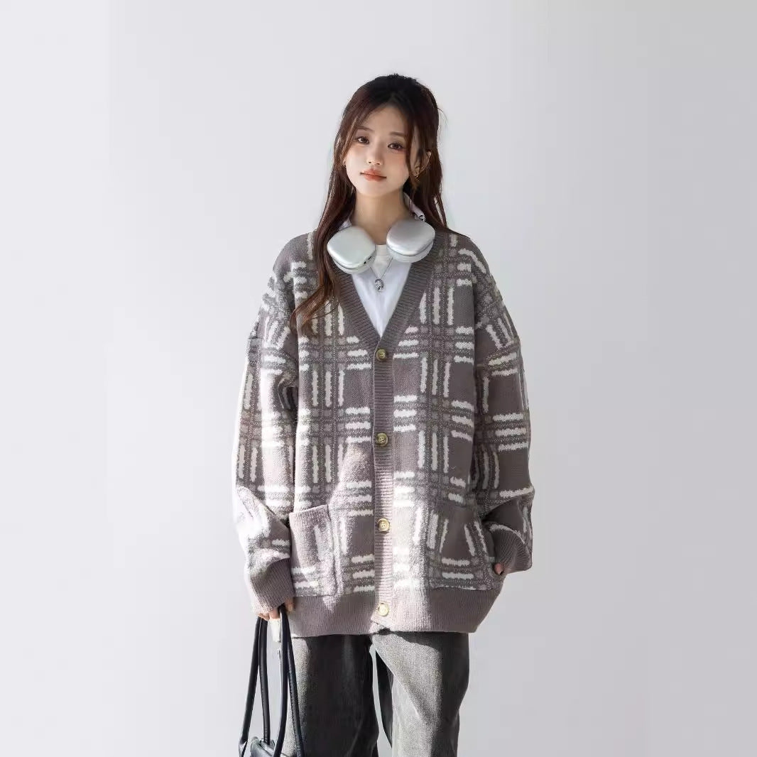 Ivyshape | Japanese Style Loose Lazy Sweater Coat