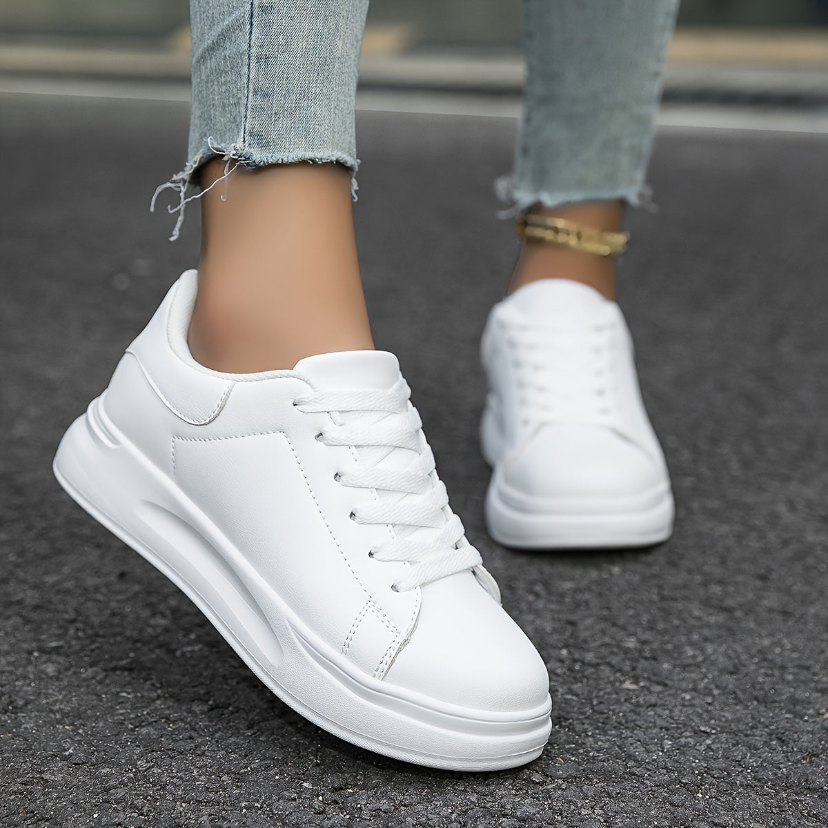 Ivyshape | Women's White Sneakers Casual