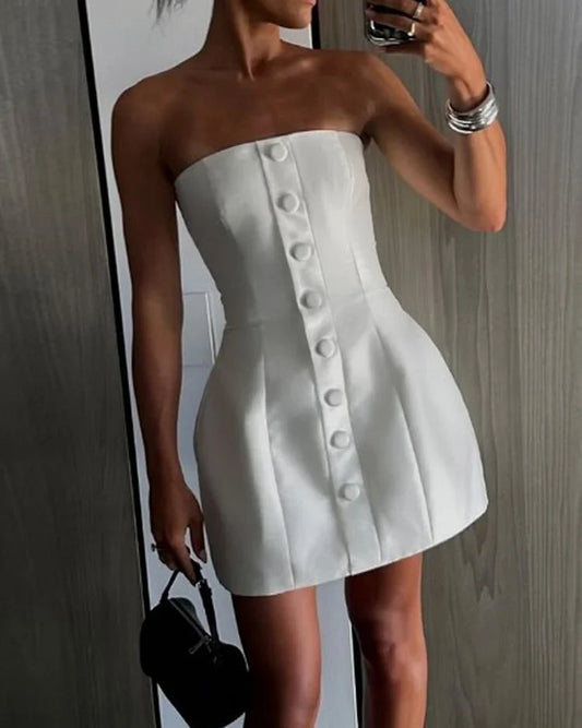 Summer Elegant Party Waist Mini Dress | Ideal for Summer