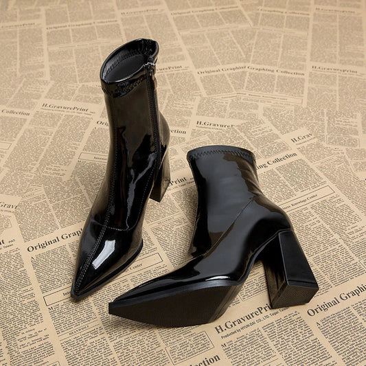 Ivyshape | Women's Ankle Boots with High Heels