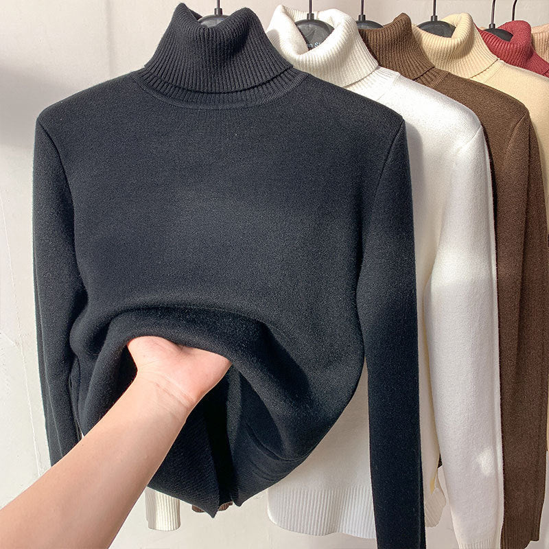 Ivyshape | Warm Fleece Lined Turtleneck