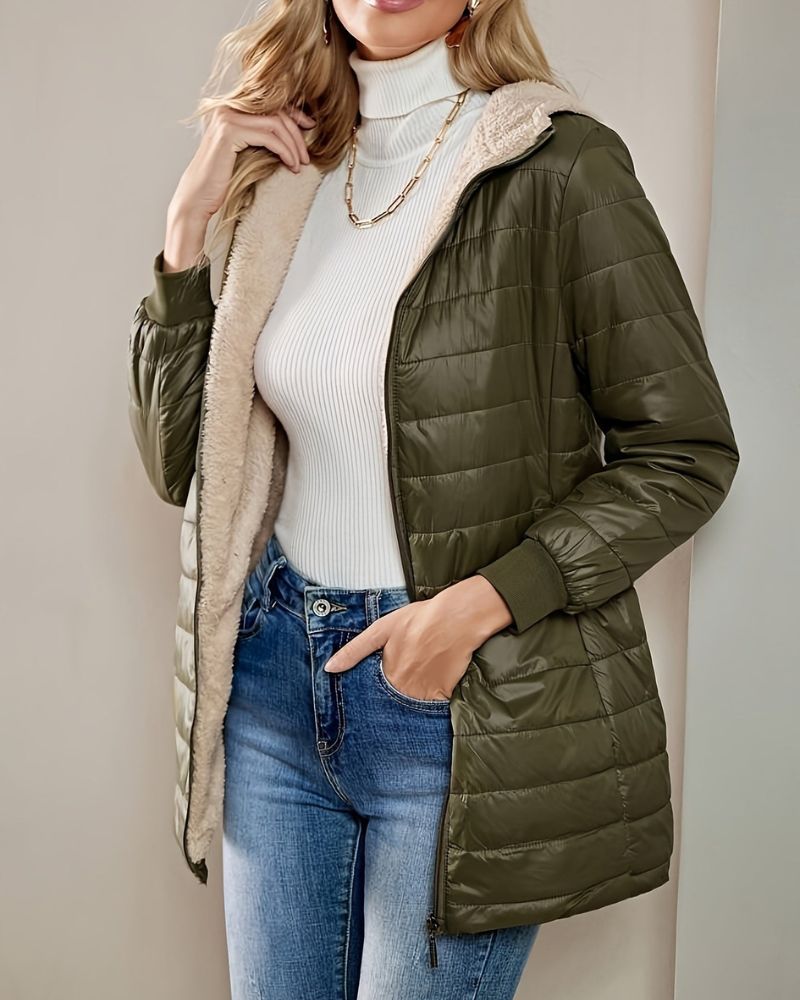 Ivyshape | Lined Winter Coat