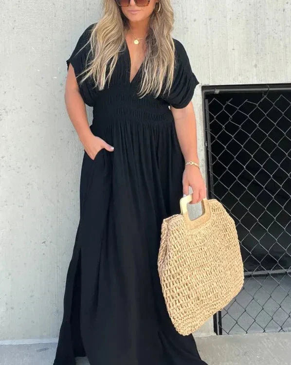 Ivyshape | V-Neck Effortless Maxi Dress