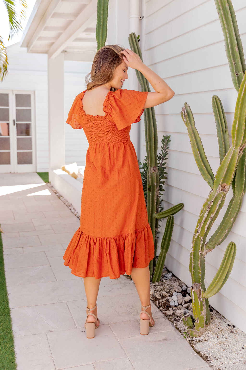 Zella Dress - Burnt Orange