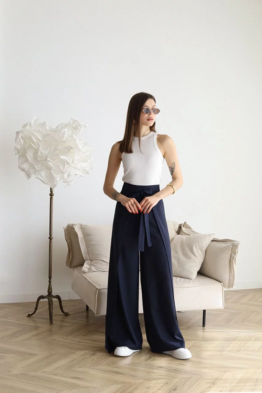 Ivyshape | Wide Crop Trousers