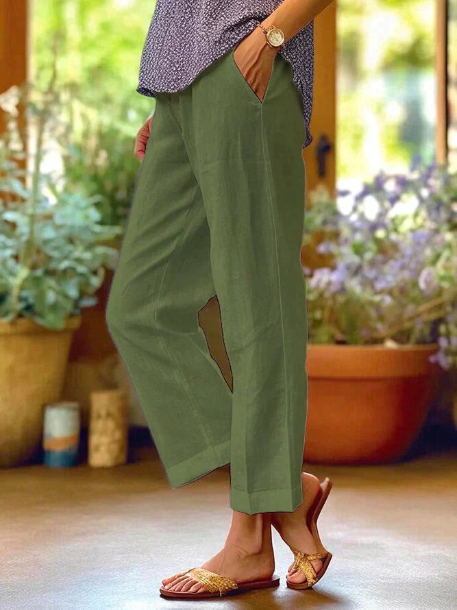 Ivyshape | Airy Women's Linen Pants for Summer