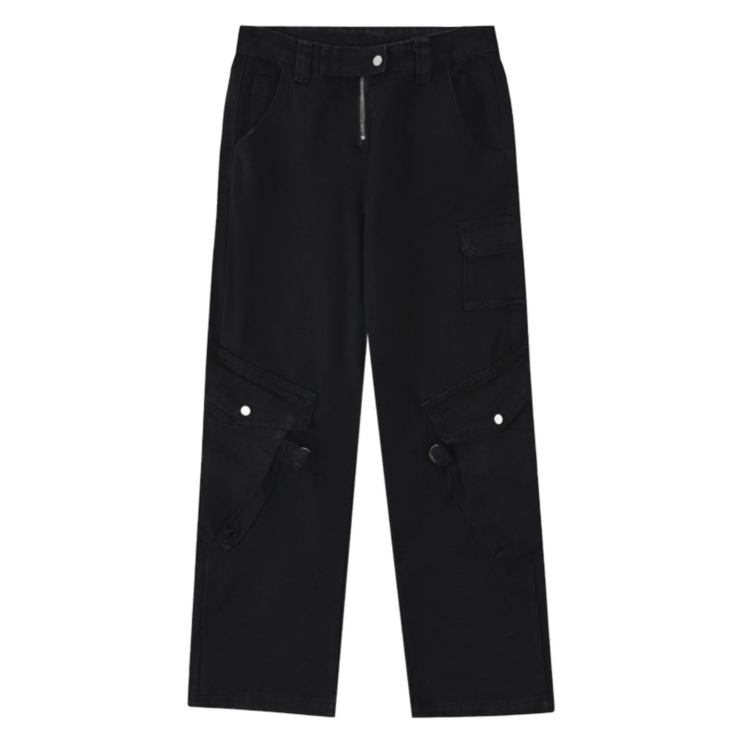 Ivyshape | Washed Drawstring Pants with Drawstring