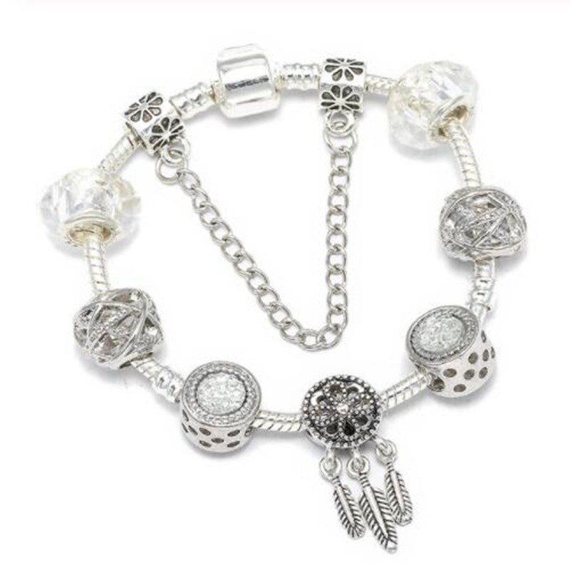 Ivyshape | Peach Blossom Charm Bracelet