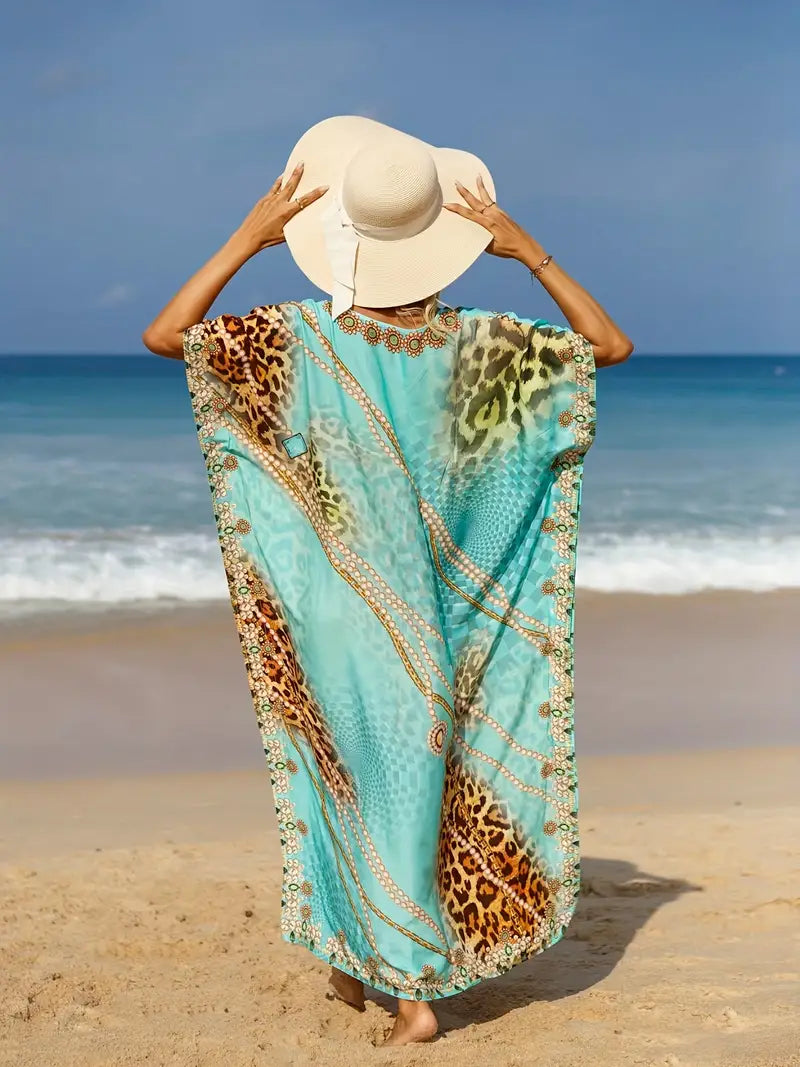 Summer Boho Maxi Robe Dress | Ideal for Summer