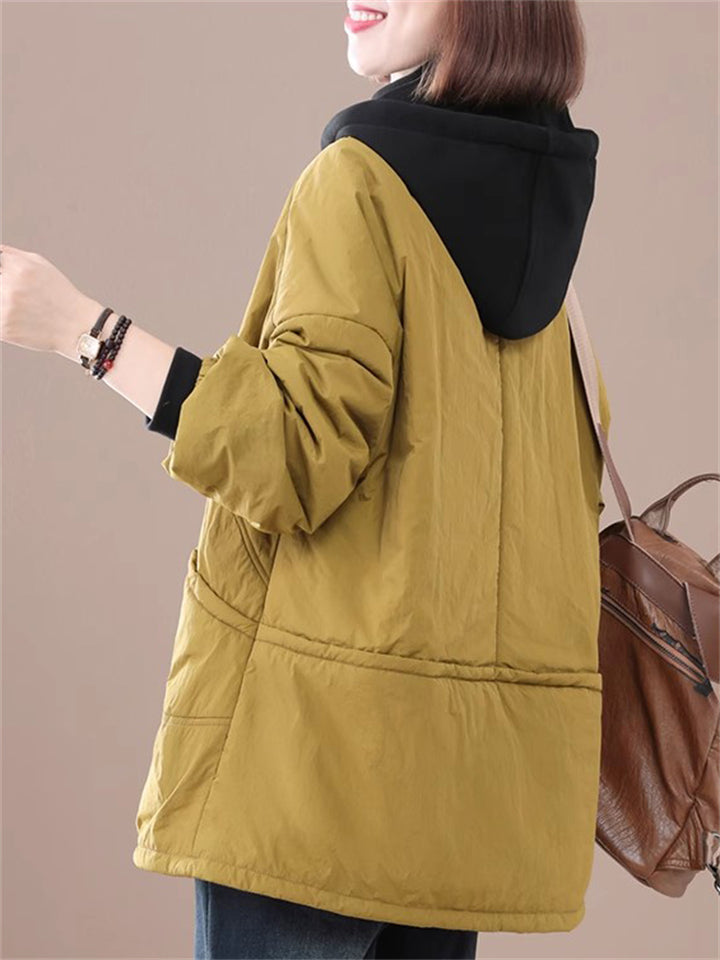 Women's Cold Winter Super Warm Windproof Hooded Cotton Overcoat