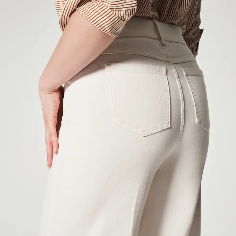 Ivyshape | Wide Cut Women's Trousers with Straight Legs