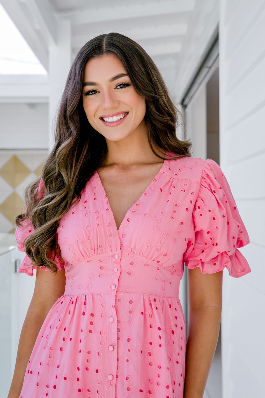 Emery Dress - Baby Pink