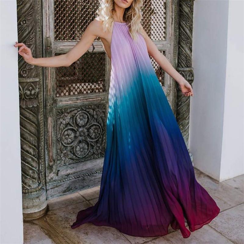 Sleeveless Bohemia 2018 Maxi Dress