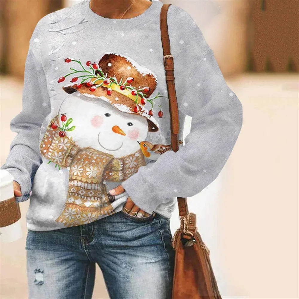 Ivyshape | Stylish 3D Christmas Design Jumper for Women