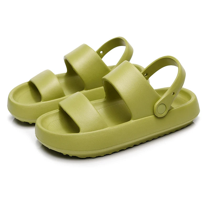 Ivyshape | Orthopedic Sandals Comfort Plus Slippers with Double Straps Padded, Casual Slip-On Sandals