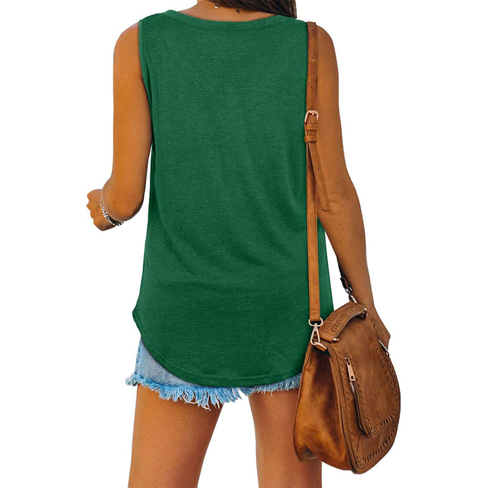 Ivyshape | Mckayla Jersey V-Neck Tank Top