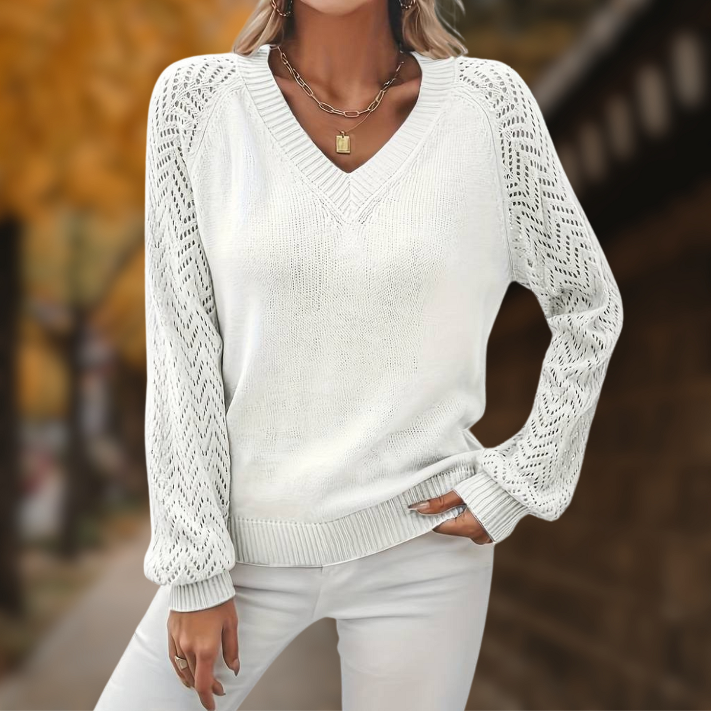 Ivyshape | Casual Stylish V-Neck Sweater