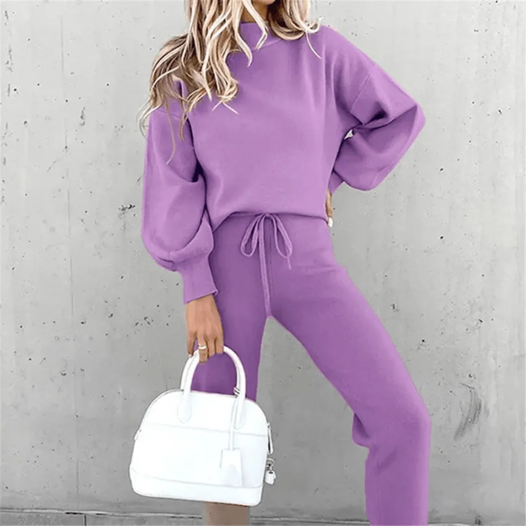 Ivyshape | Tracksuit Casual Chic Soft Fabric, Relaxed Fit, Side Pockets Ideal for Daily Use