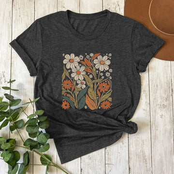 Ivyshape | Women's Vintage Wildflower Shirt