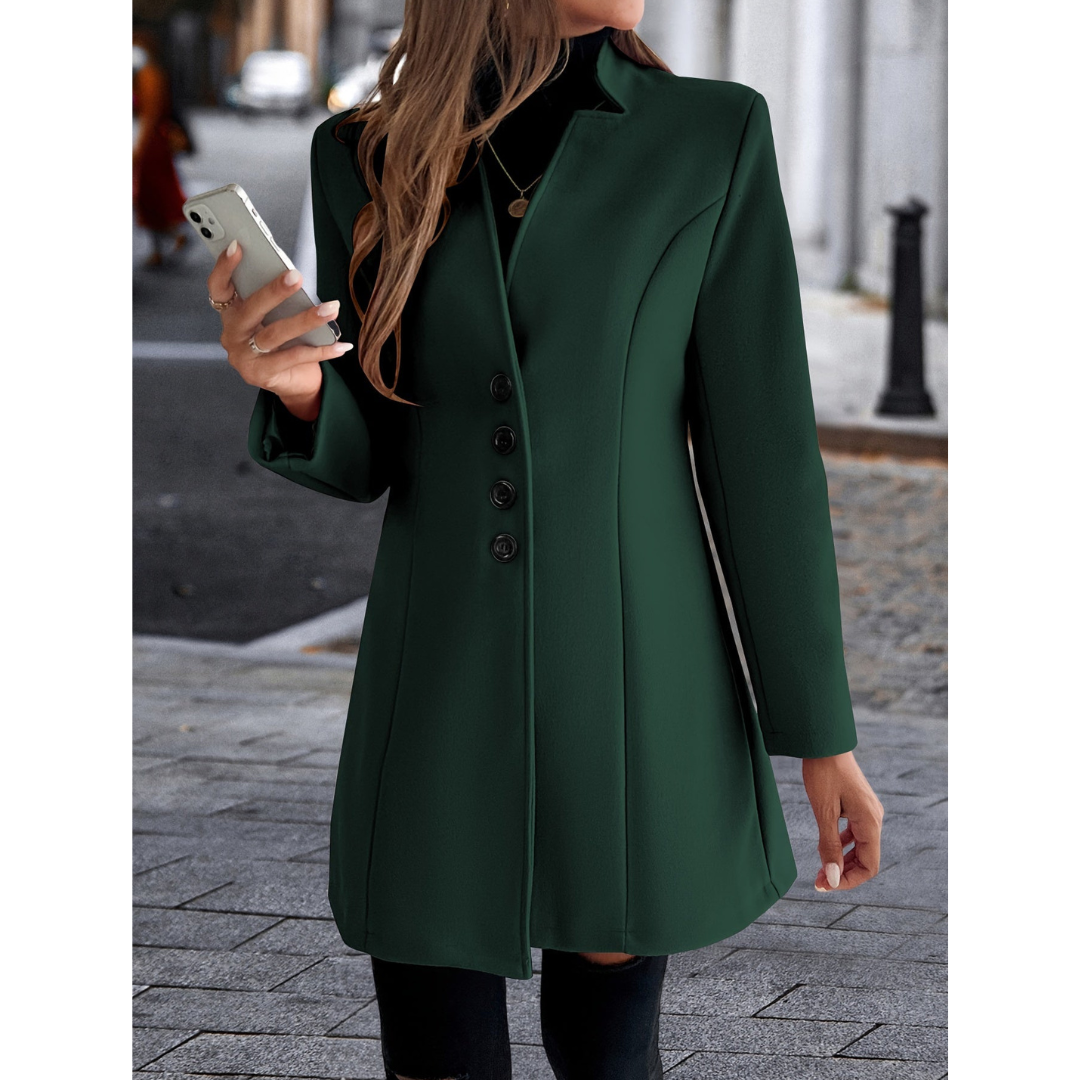 Ivyshape | Women's Short Trench Coat Winter