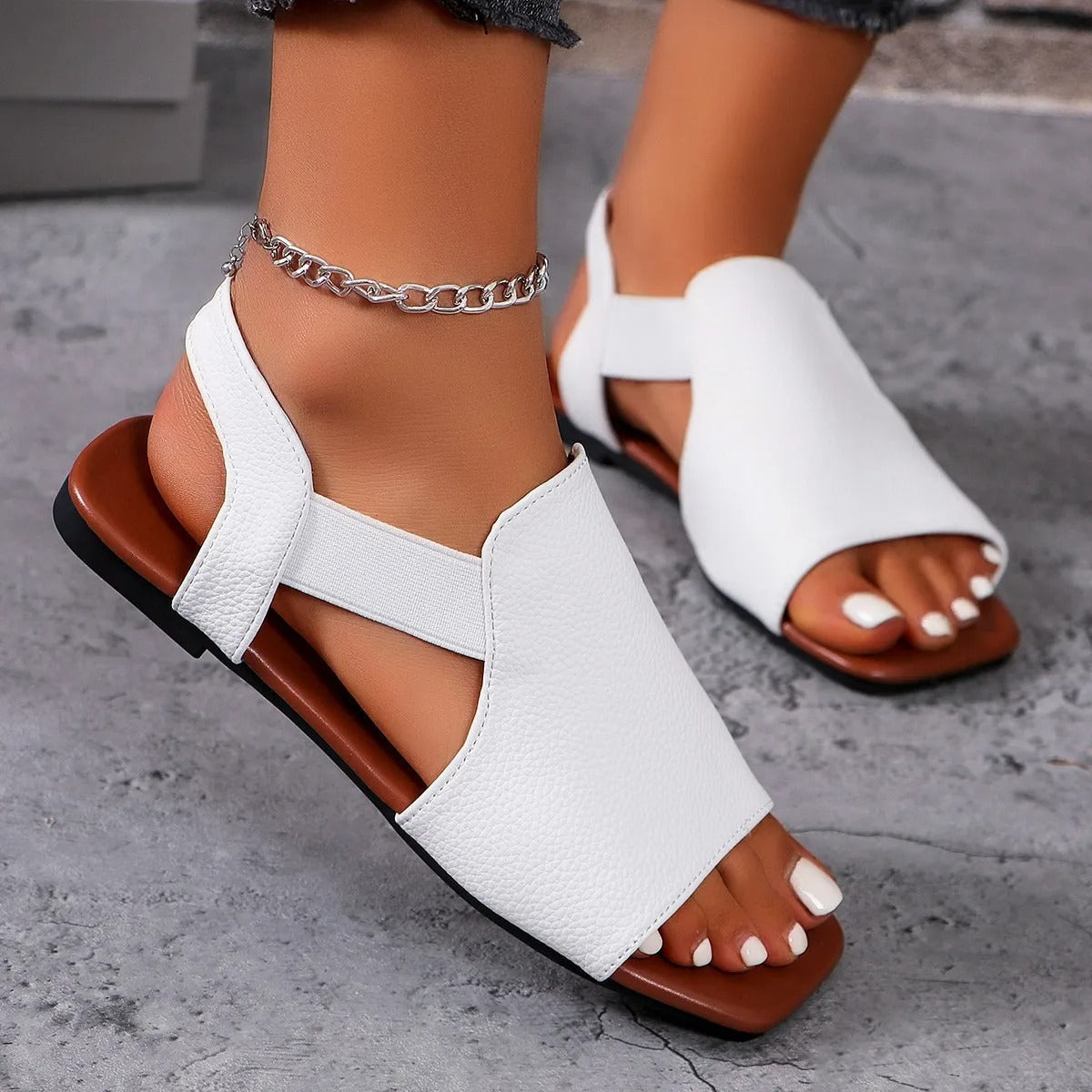 Stylish Open-Toe Slingback Sandals for Women