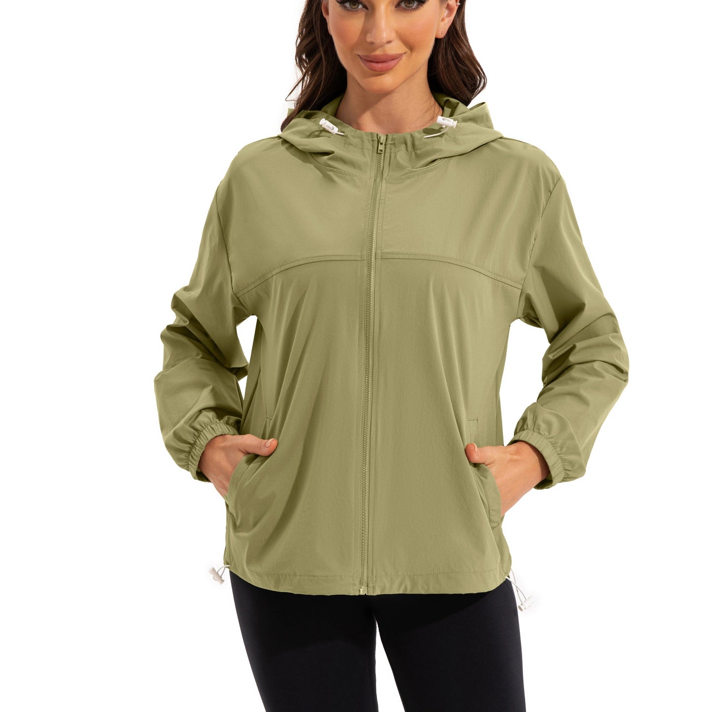 Ivyshape | Lightweight Water-Resistant Hooded Sports Jacket Design