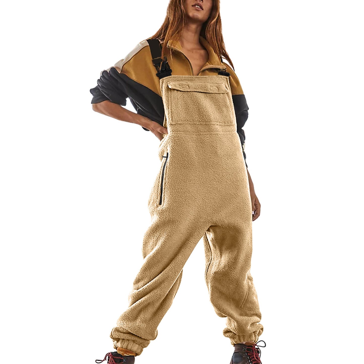 Ivyshape | Workwear Jumpsuit Polar Fleece